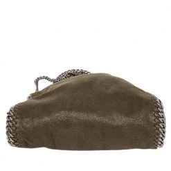 Stella McCartney Green Faux Leather Falabella Tote For Women -Stella McCartney Sales luxury women stella mccartney used handbags p473641 001