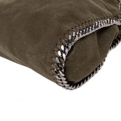 Stella McCartney Green Faux Leather Falabella Tote For Women -Stella McCartney Sales luxury women stella mccartney used handbags p473641 003