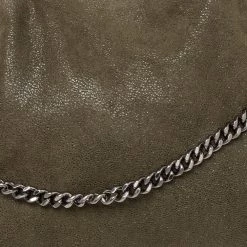 Stella McCartney Green Faux Leather Falabella Tote For Women -Stella McCartney Sales luxury women stella mccartney used handbags p473641 004