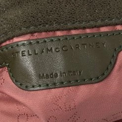Stella McCartney Green Faux Leather Falabella Tote For Women -Stella McCartney Sales luxury women stella mccartney used handbags p473641 009