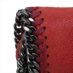 Stella McCartney Red Faux Leather Falabella Crossbody Bag For Women -Stella McCartney Sales luxury women stella mccartney used handbags p47744 007