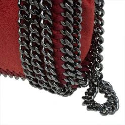 Stella McCartney Red Faux Leather Falabella Crossbody Bag For Women -Stella McCartney Sales luxury women stella mccartney used handbags p47744 009
