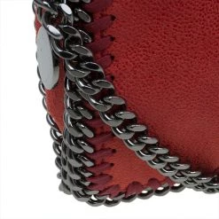 Stella McCartney Red Faux Leather Falabella Crossbody Bag For Women -Stella McCartney Sales luxury women stella mccartney used handbags p47744 010
