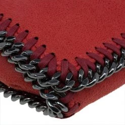 Stella McCartney Red Faux Leather Falabella Crossbody Bag For Women -Stella McCartney Sales luxury women stella mccartney used handbags p47744 012
