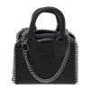 Stella McCartney Black Faux Croc Embossed Leather Falabella Tote For Women -Stella McCartney Sales luxury women stella mccartney used handbags p481295 002