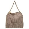 Stella McCartney Beige Metallic Boucle Tweed Falabella Small Tote For Women -Stella McCartney Sales luxury women stella mccartney used handbags p484402 003