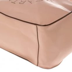 Stella McCartney Beige Faux Leather Perforated Logo Tote For Women -Stella McCartney Sales luxury women stella mccartney used handbags p486930 004