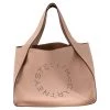 Stella McCartney Beige Faux Leather Perforated Logo Tote For Women 2 Stella McCartney Beige Faux Leather Perforated Logo Tote For Women -Stella McCartney Sales luxury women stella mccartney used handbags p486930 005
