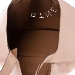 Stella McCartney Beige Faux Leather Perforated Logo Tote For Women -Stella McCartney Sales luxury women stella mccartney used handbags p486930 010