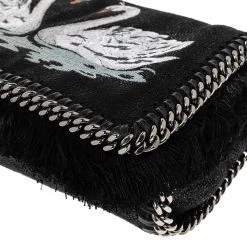 Stella McCartney Black Faux Leather Falabella Swan Crossbody Bag For Women -Stella McCartney Sales luxury women stella mccartney used handbags p488405 011