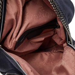 Stella McCartney Dark Blue Faux Suede Falabella Backpack For Women -Stella McCartney Sales luxury women stella mccartney used handbags p490447 012