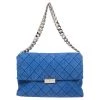 Stella McCartney Blue Quilted Faux Suede Beckett Shoulder Bag For Women -Stella McCartney Sales luxury women stella mccartney used handbags p495465 008
