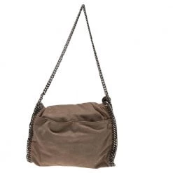 Stella McCartney Beige Faux Suede Falabella Tote For Women
