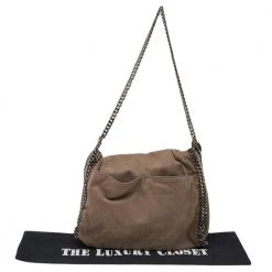 Stella McCartney Beige Faux Suede Falabella Tote For Women -Stella McCartney Sales luxury women stella mccartney used handbags p498467 010