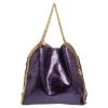 Stella McCartney Metallic Purple Faux Python Leather Large Falabella Tote For Women 1 Stella McCartney Metallic Purple Faux Python Leather Large Falabella Tote For Women -Stella McCartney Sales luxury women stella mccartney used handbags p499965 005