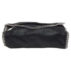 Stella McCartney Black Faux Suede Falabella Shoulder Bag For Women -Stella McCartney Sales luxury women stella mccartney used handbags p503792 004