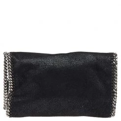Stella McCartney Black Faux Suede Falabella Shoulder Bag For Women -Stella McCartney Sales luxury women stella mccartney used handbags p503792 010