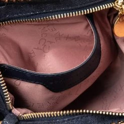 Stella McCartney Midnight Blue Faux Suede Heart Falabella Crossbody Bag For Women -Stella McCartney Sales luxury women stella mccartney used handbags p505481 1633494303 007