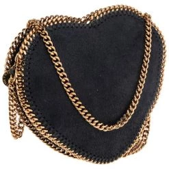 Stella McCartney Midnight Blue Faux Suede Heart Falabella Crossbody Bag For Women -Stella McCartney Sales luxury women stella mccartney used handbags p505481 1633494318 007