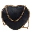 Stella McCartney Midnight Blue Faux Suede Heart Falabella Crossbody Bag For Women -Stella McCartney Sales luxury women stella mccartney used handbags p505481 1633494323 008