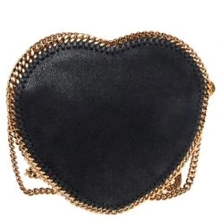 Stella McCartney Midnight Blue Faux Suede Heart Falabella Crossbody Bag For Women -Stella McCartney Sales luxury women stella mccartney used handbags p505481 1633494334 011
