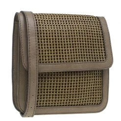 Stella McCartney Brown Woven Faux Leather Dawn Crossbody Bag For Women -Stella McCartney Sales luxury women stella mccartney used handbags p50693 003