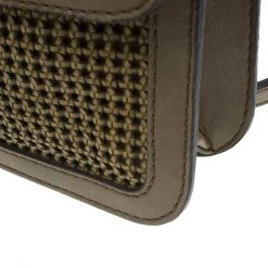 Stella McCartney Brown Woven Faux Leather Dawn Crossbody Bag For Women -Stella McCartney Sales luxury women stella mccartney used handbags p50693 009