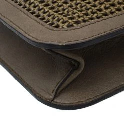 Stella McCartney Brown Woven Faux Leather Dawn Crossbody Bag For Women -Stella McCartney Sales luxury women stella mccartney used handbags p50693 011