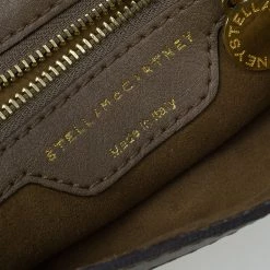 Stella McCartney Brown Woven Faux Leather Dawn Crossbody Bag For Women -Stella McCartney Sales luxury women stella mccartney used handbags p50693 014