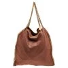 Stella McCartney Brown Faux Suede Large Falabella Tote For Women 1 Stella McCartney Brown Faux Suede Large Falabella Tote For Women -Stella McCartney Sales luxury women stella mccartney used handbags p510926 001