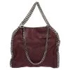 Stella McCartney Burgundy Faux Suede Mini Falabella Tote For Women