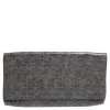 Stella McCartney Grey Faux Croc Leather Oversized Flap Clutch For Women -Stella McCartney Sales luxury women stella mccartney used handbags p520850 005