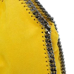Stella McCartney Yellow Faux Leather Small Falabella Tote For Women -Stella McCartney Sales luxury women stella mccartney used handbags p52489 006