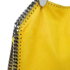 Stella McCartney Yellow Faux Leather Small Falabella Tote For Women -Stella McCartney Sales luxury women stella mccartney used handbags p52489 007