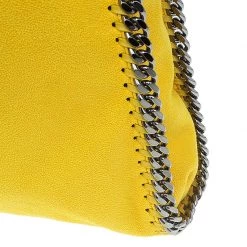 Stella McCartney Yellow Faux Leather Small Falabella Tote For Women -Stella McCartney Sales luxury women stella mccartney used handbags p52489 009