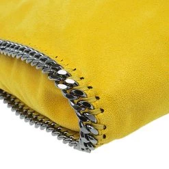 Stella McCartney Yellow Faux Leather Small Falabella Tote For Women -Stella McCartney Sales luxury women stella mccartney used handbags p52489 012