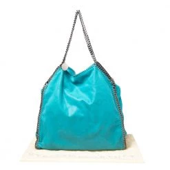 Stella McCartney Tosca Green Faux Suede Large Falabella Tote For Women -Stella McCartney Sales luxury women stella mccartney used handbags p533020 001