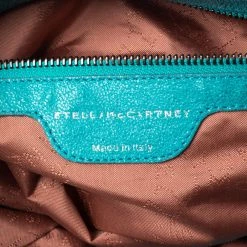 Stella McCartney Tosca Green Faux Suede Large Falabella Tote For Women -Stella McCartney Sales luxury women stella mccartney used handbags p533020 003