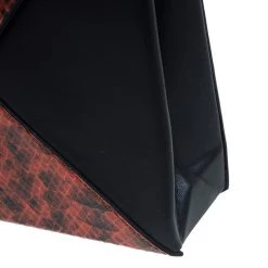 Stella McCartney Orange Alter Faux Python Beckett Clutch For Women -Stella McCartney Sales luxury women stella mccartney used handbags p53307 009