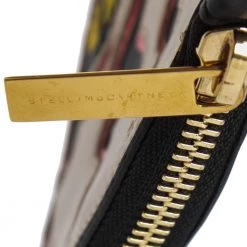 Stella McCartney White/Black Leather Wild Cats Coin Purse For Women -Stella McCartney Sales luxury women stella mccartney used handbags p534592 003