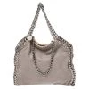 Stella McCartney Grey Faux Suede Mini Falabella Tote For Women -Stella McCartney Sales luxury women stella mccartney used handbags p534803 006
