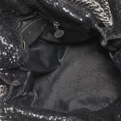 Stella McCartney Black Sequence Small Falabella Tote For Women -Stella McCartney Sales luxury women stella mccartney used handbags p537522 004