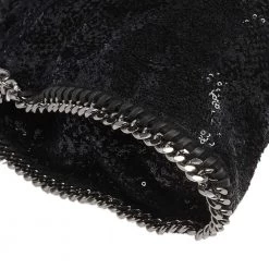 Stella McCartney Black Sequence Small Falabella Tote For Women -Stella McCartney Sales luxury women stella mccartney used handbags p537522 005
