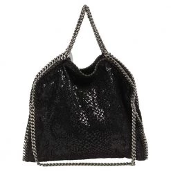 Stella McCartney Black Sequence Small Falabella Tote For Women