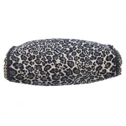 Stella McCartney Navy Blue Leopard Print Velvet Small Falabella Tote For Women -Stella McCartney Sales luxury women stella mccartney used handbags p537808 008