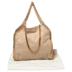Stella McCartney Beige Faux Suede Mini Falabella Tote For Women -Stella McCartney Sales luxury women stella mccartney used handbags p540551 001