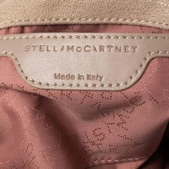Stella McCartney Beige Faux Suede Mini Falabella Tote For Women -Stella McCartney Sales luxury women stella mccartney used handbags p540551 010