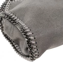 Stella McCartney Grey Faux Suede Tiny Falabella Shoulder Bag For Women 22 Stella McCartney Grey Faux Suede Tiny Falabella Shoulder Bag For Women -Stella McCartney Sales luxury women stella mccartney used handbags p541657 004