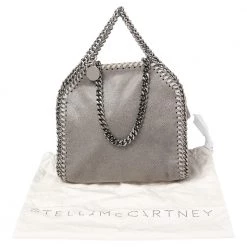 Stella McCartney Grey Faux Suede Tiny Falabella Shoulder Bag For Women 21 Stella McCartney Grey Faux Suede Tiny Falabella Shoulder Bag For Women -Stella McCartney Sales luxury women stella mccartney used handbags p541657 007