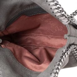 Stella McCartney Grey Faux Suede Tiny Falabella Shoulder Bag For Women 19 Stella McCartney Grey Faux Suede Tiny Falabella Shoulder Bag For Women -Stella McCartney Sales luxury women stella mccartney used handbags p541657 010